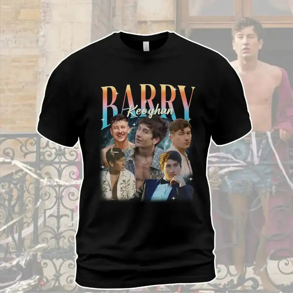 Barry Keoghan Saltburn Shirt – Vintage 90s Bootleg Graphic T-Shirt, Fan Celebrity Tee, Barry Keoghan Hoodie & Sweatshirt - Get Trend Merch